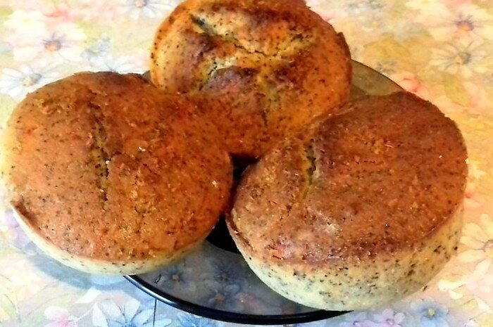 Лимонный кекс с маком