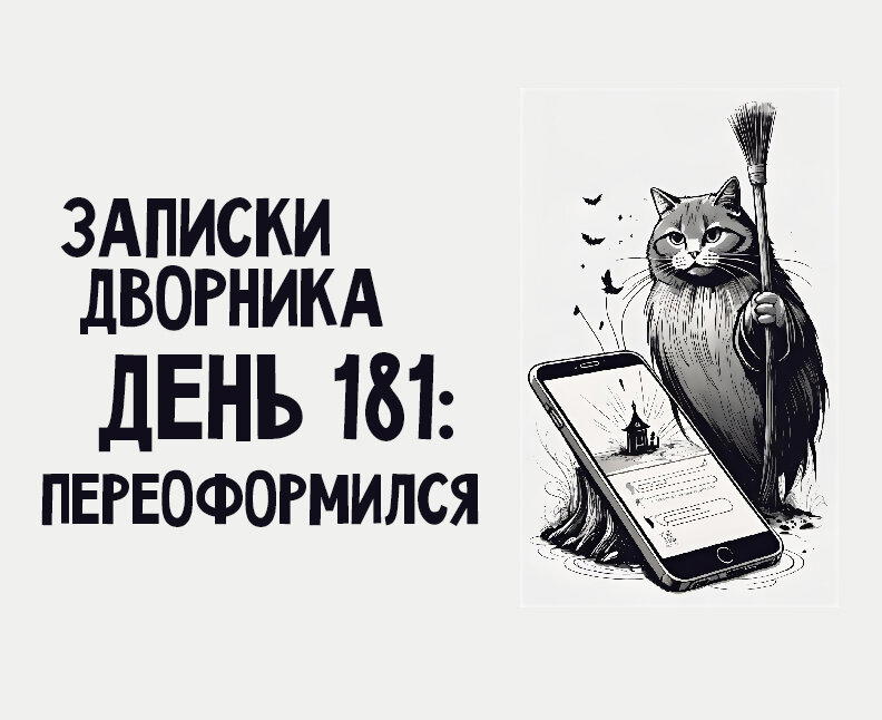 Записки дворника. День 181: Переоформился