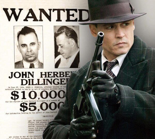 В качестве предложения, что посмотреть сегодня вечером. Фильм «Public Enemies» (2009). Мне же нравится старый фильм «Диллинджера» с Уорреном Оутсем.