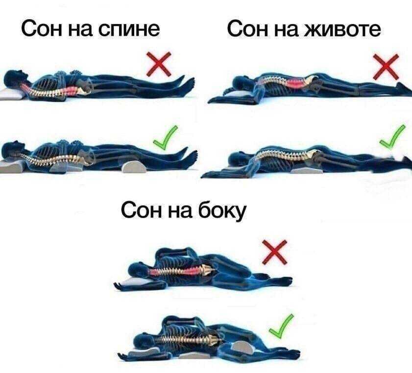Мифы про позы сна