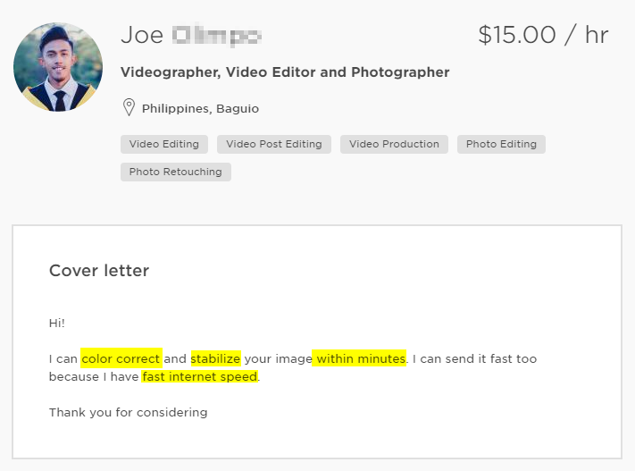 Исследование на UpWork - Cover Letter глазами Клиента (Часть 1.5)