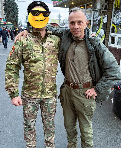 Это казак, которого я встретил в Луганске.