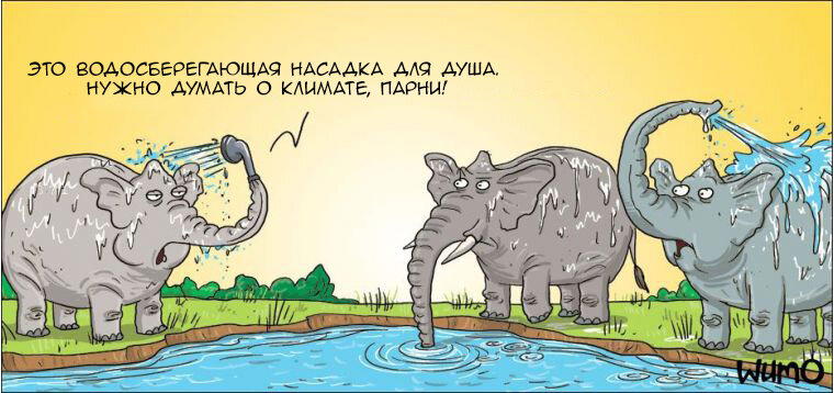 Купание слона