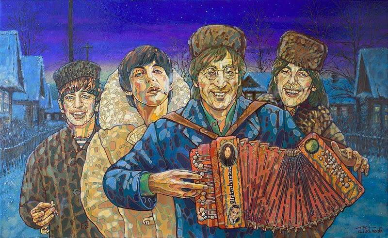 По деревне мы идем, на гитаре бацаем...