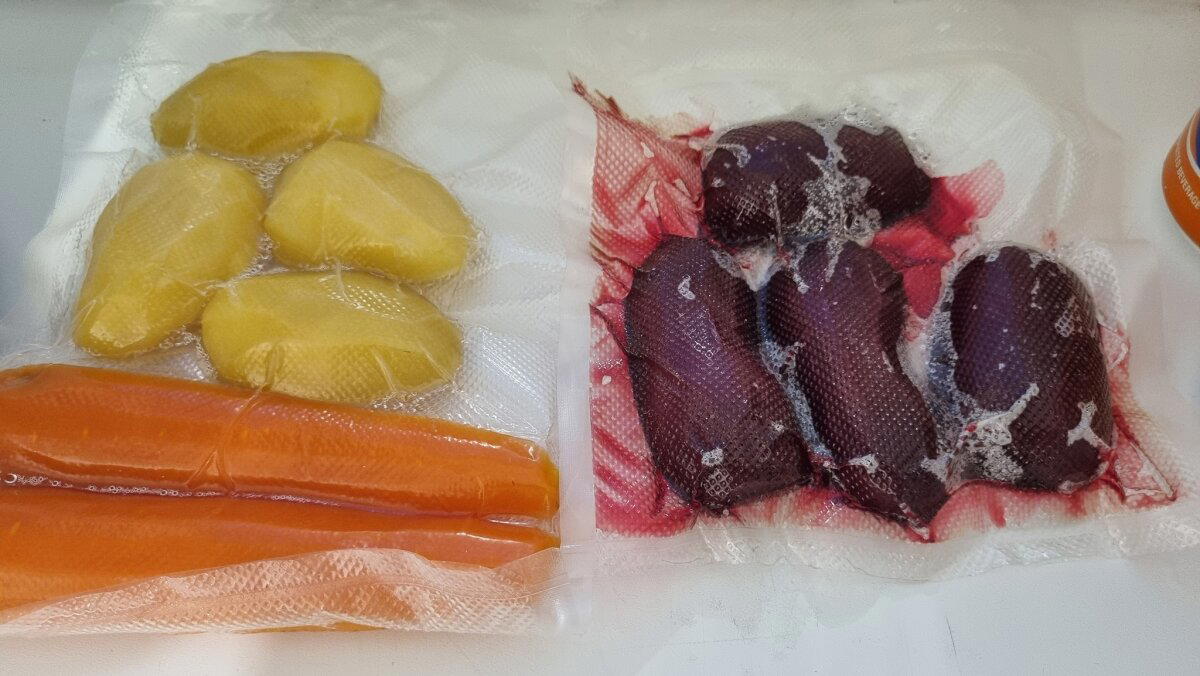 Сельдь под шубой Sous-vide