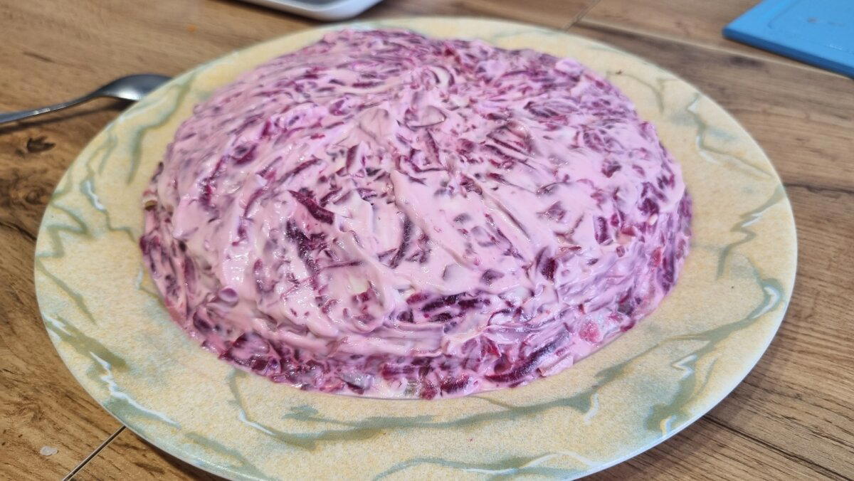 Сельдь под шубой Sous-vide