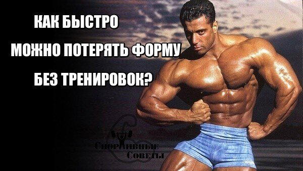 Как быстро можно потерять форму без тренировок?