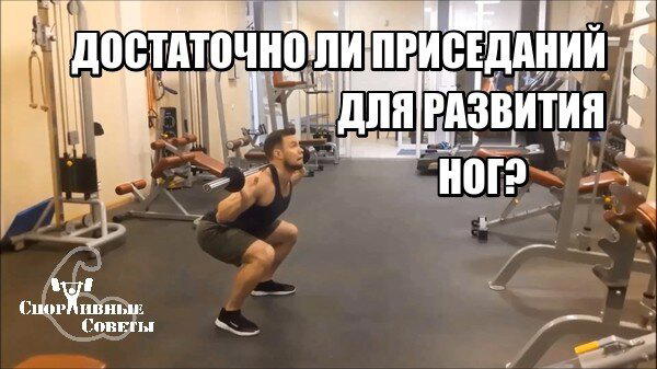 Достаточно ли приседаний для развития ног?