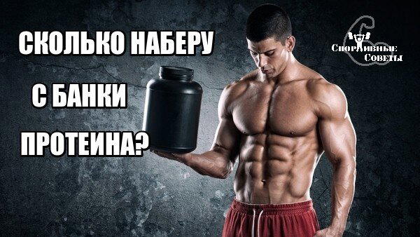 Сколько наберу с банки протеина?