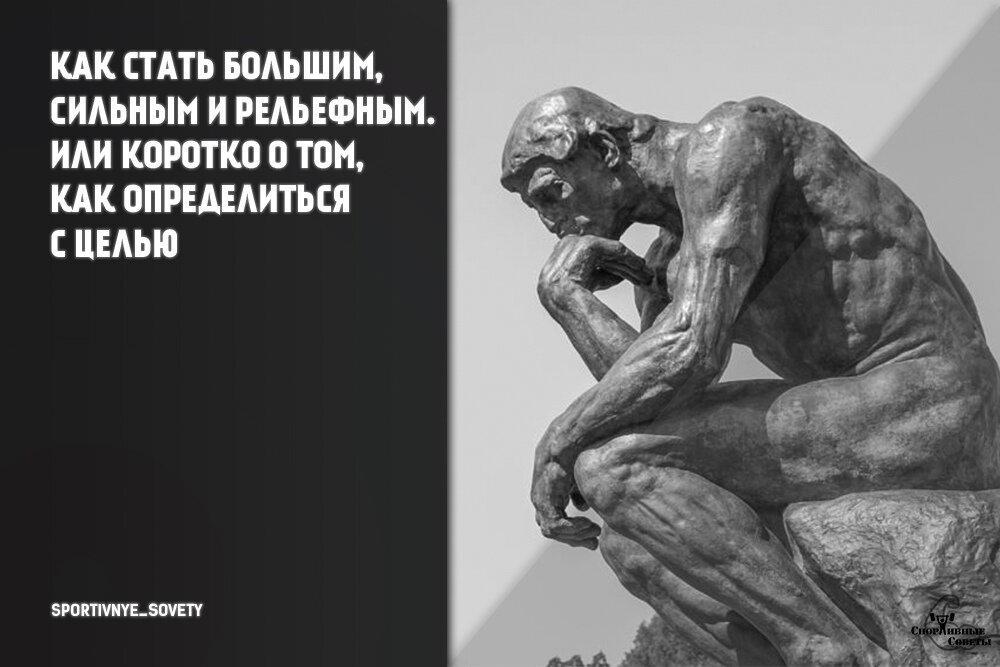 Как стать большим, сильным и рельефным. Или коротко о том, как определиться с целью