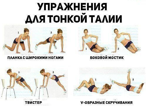Упражнения для тонкой талии