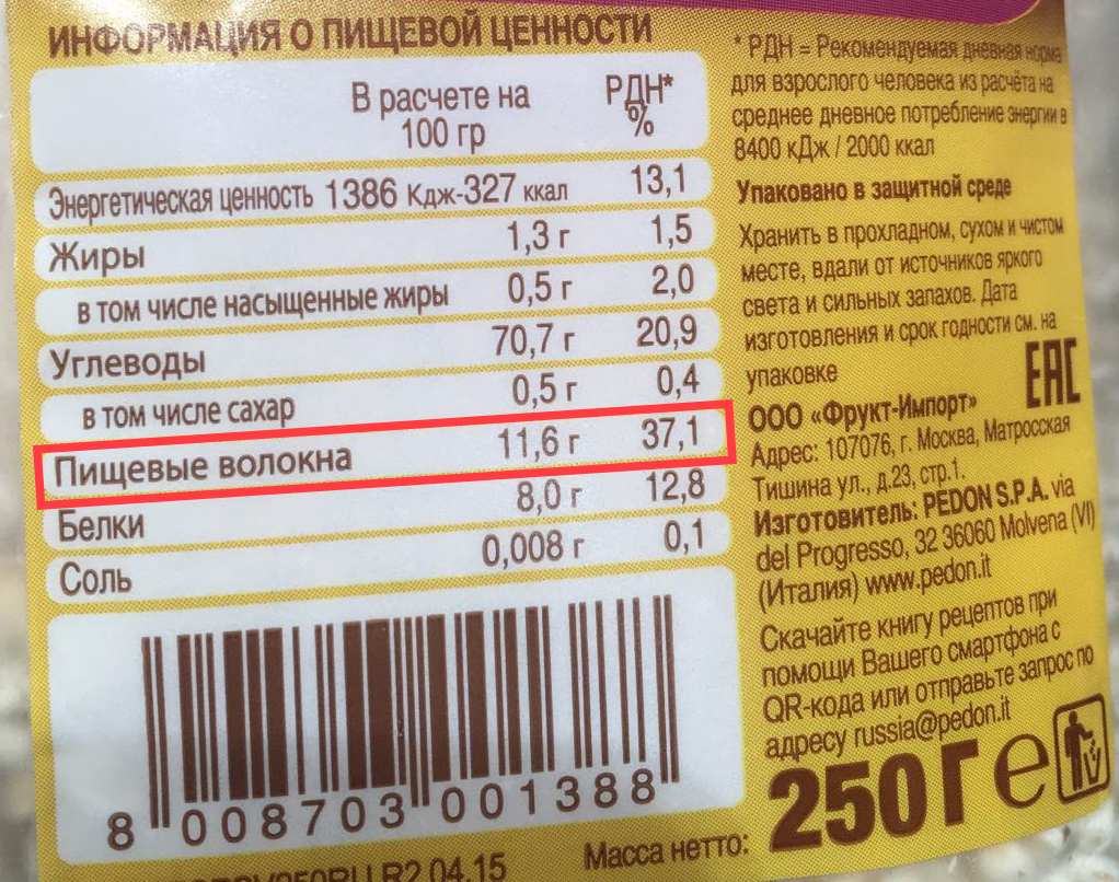 О цельнозерновых продуктах