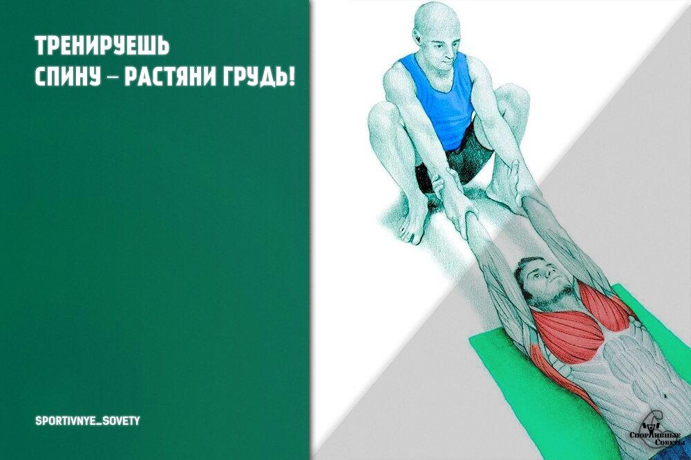 Тренируешь спину – растяни грудь