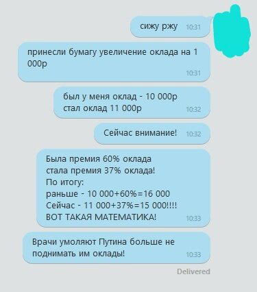 Увеличение оклада...