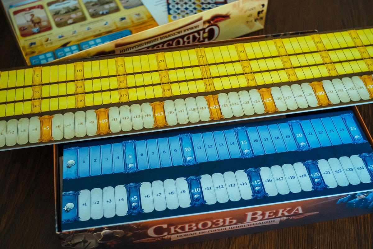 Распаковка игры "Сквозь века"