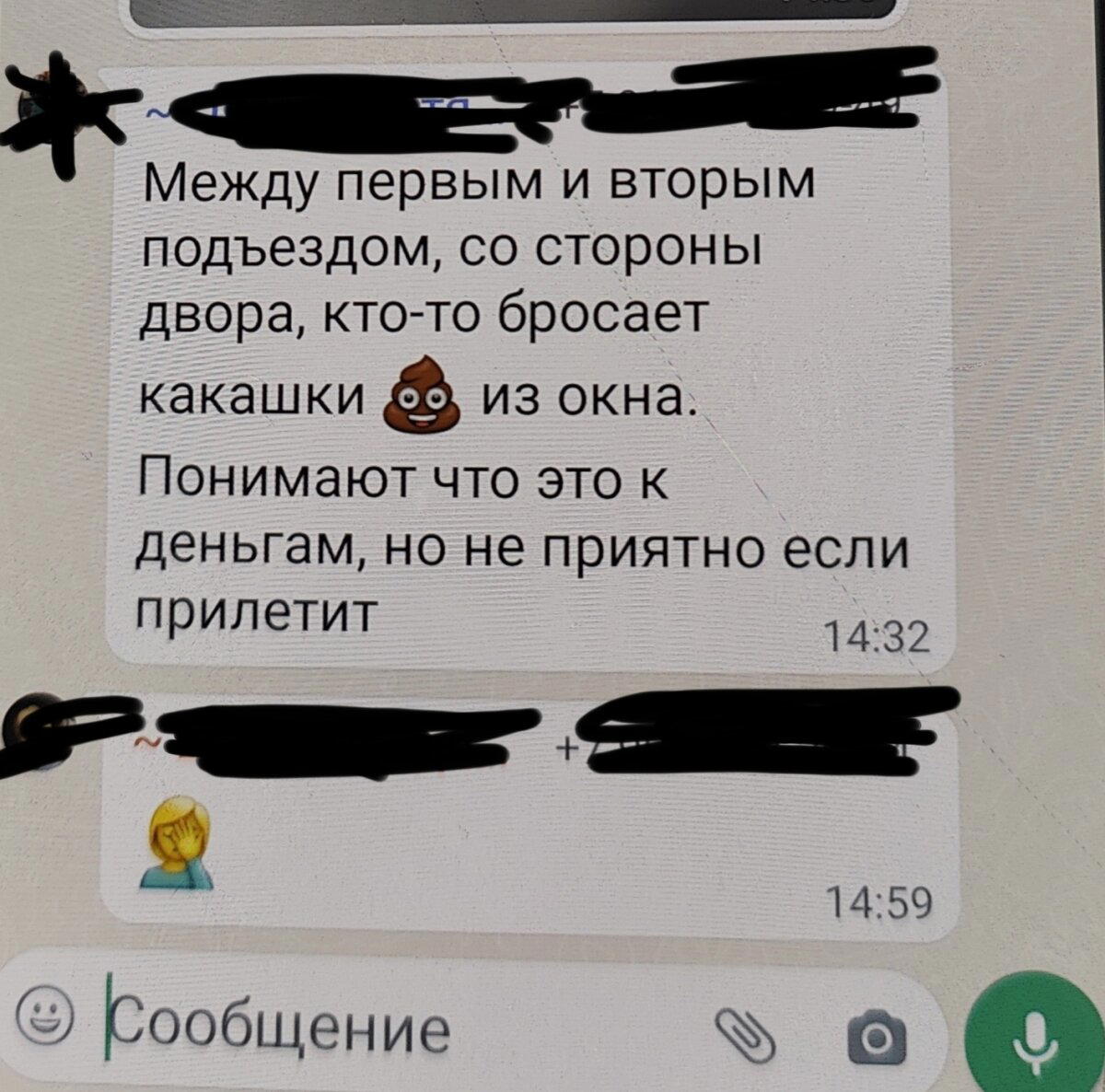 Типичный чат Омского дома