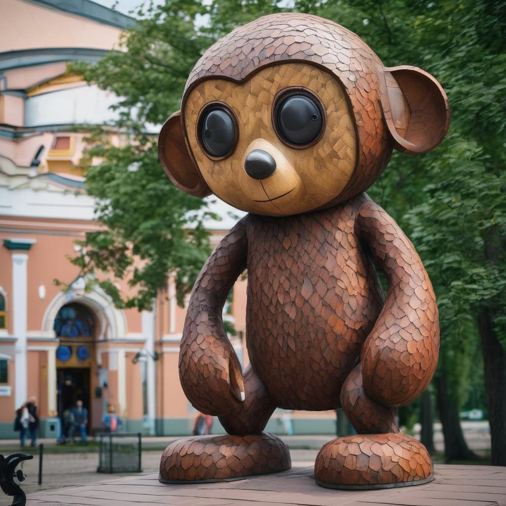 Фото статуи в летнее время