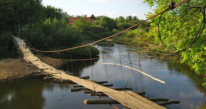Мост через реку Линду в Володихе, Нижегородская область. Фото: Дмитрий Бухонов
