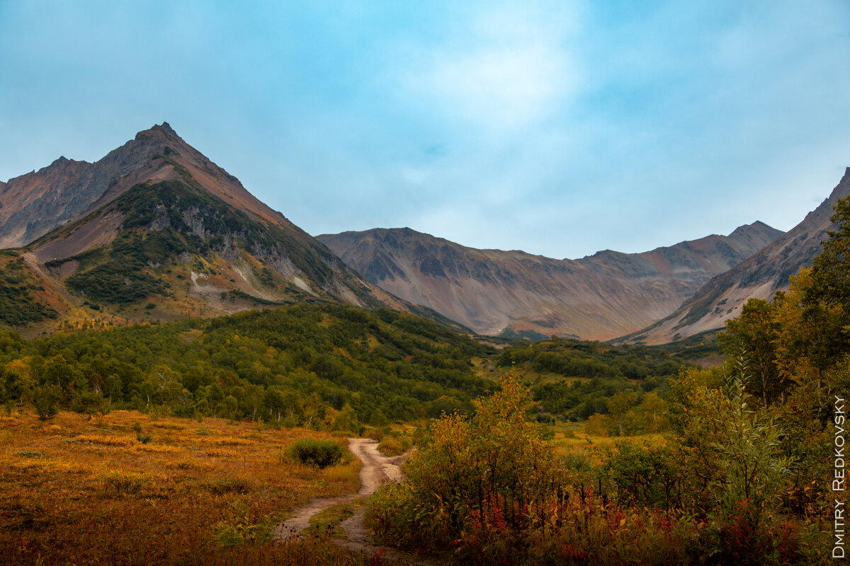 Камчатка. Горный массив Вачкажец, озеро Тахколоч