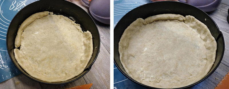 Тарт с кабачками и молодым сыром