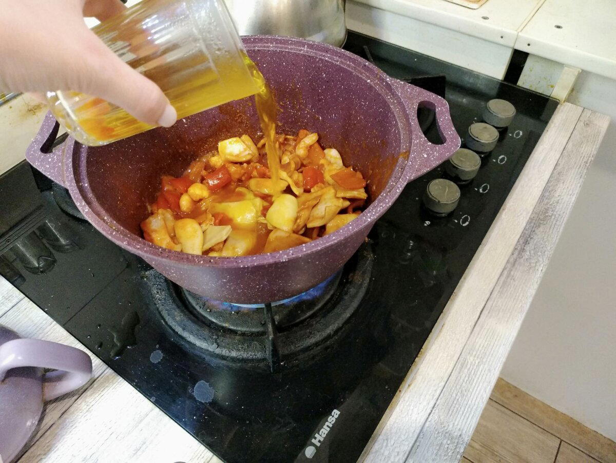 Рис с морепродуктами испанским манеромъ - по мотивам мелосо