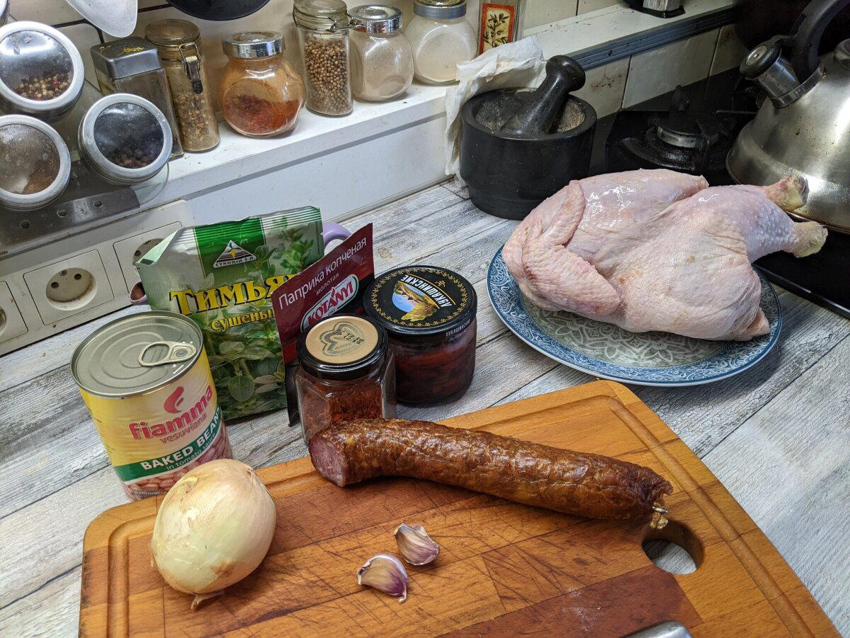 Фаршированная курица по мотивам Гордона Рамзи. Очень по мотивам
