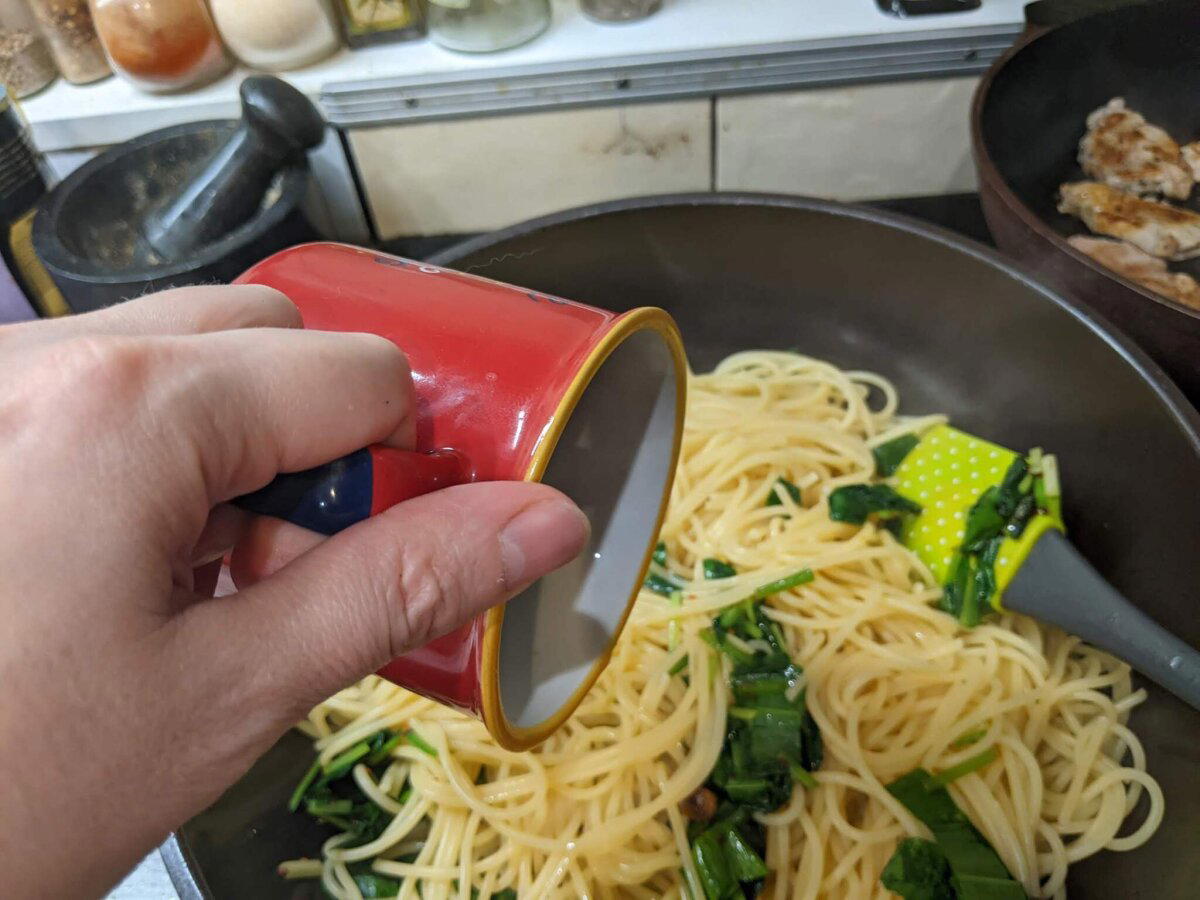 Весенний ужин. Spaghetti mit Baerlauch - спагетти с... черемшой