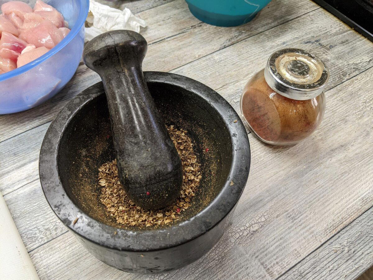 Куриная корма в индийском стиле на немецкий манеръ