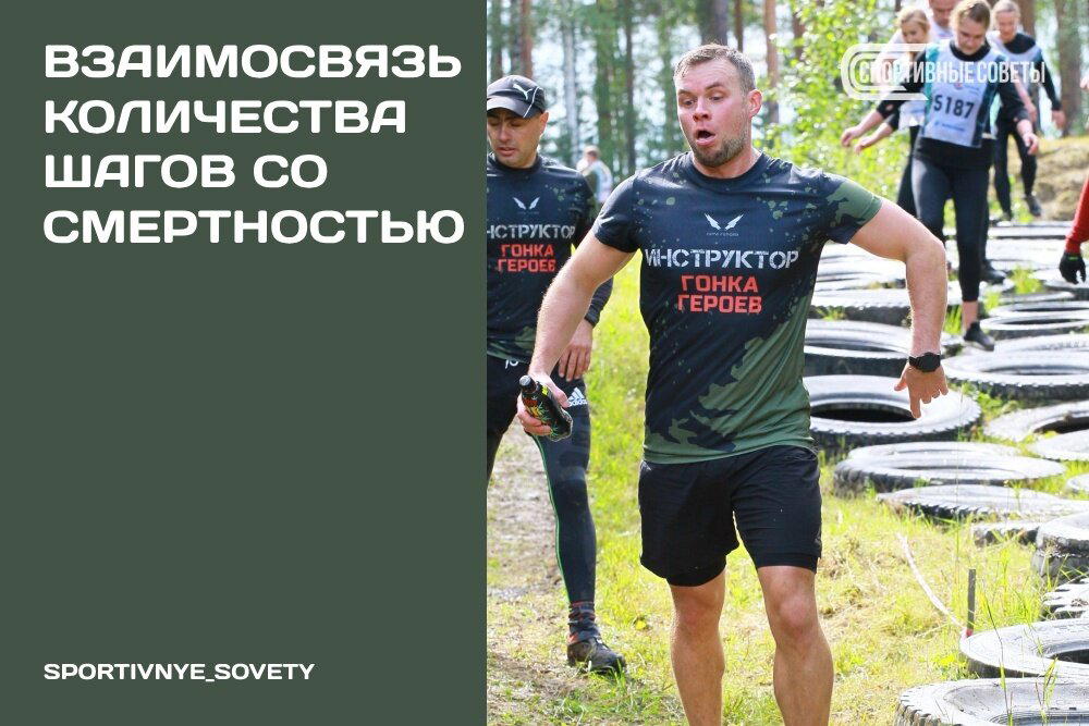 Взаимосвязь количества шагов со смертностью