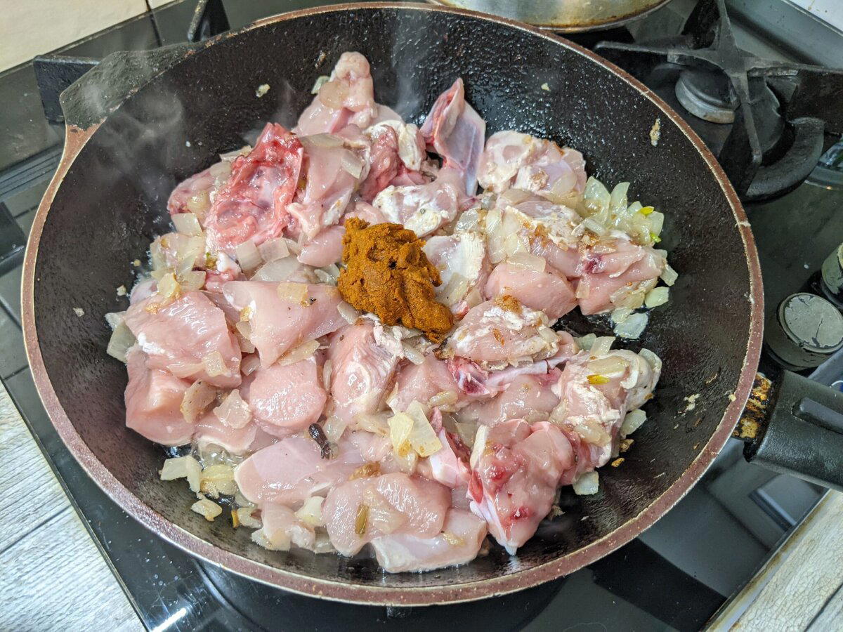 Куриная корма в индийском стиле на немецкий манеръ