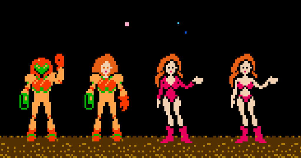 Первый играбельный женский персонаж в видеоигре