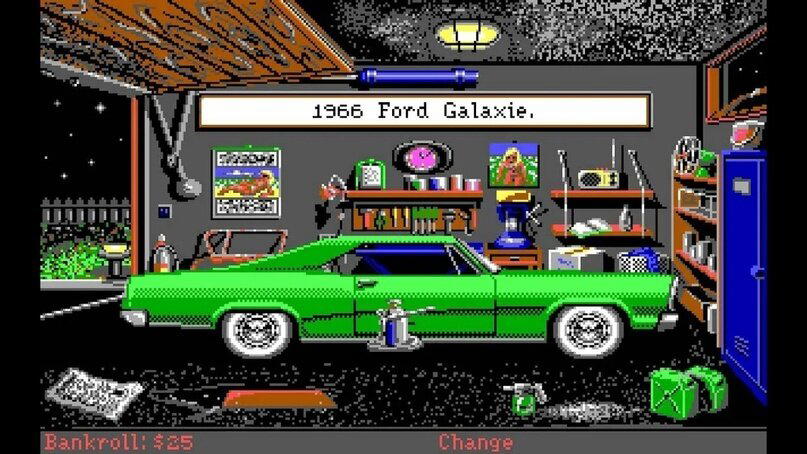 Стрит-рейсинг в игре Street Rod 1989 года