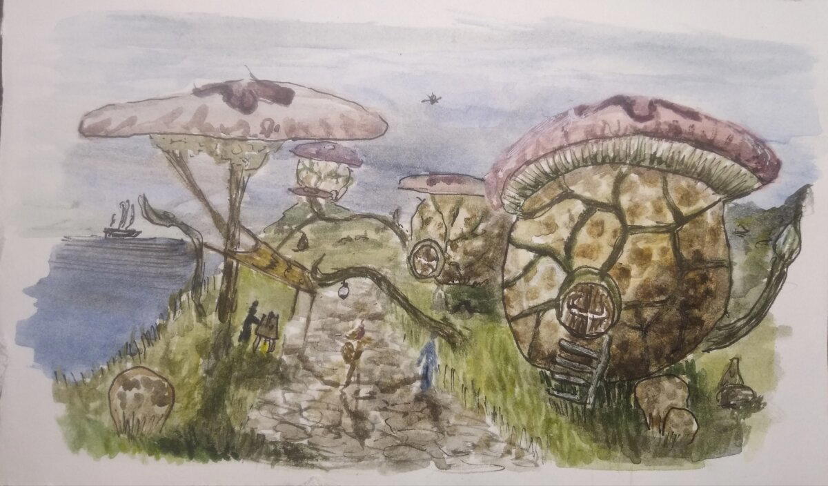 Садрит Мора. Акварель