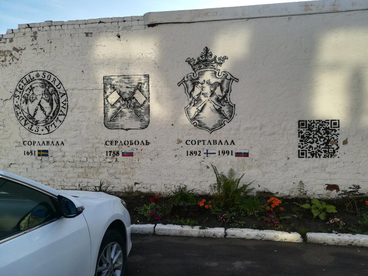 Эволюция герба в городе Сортавала.