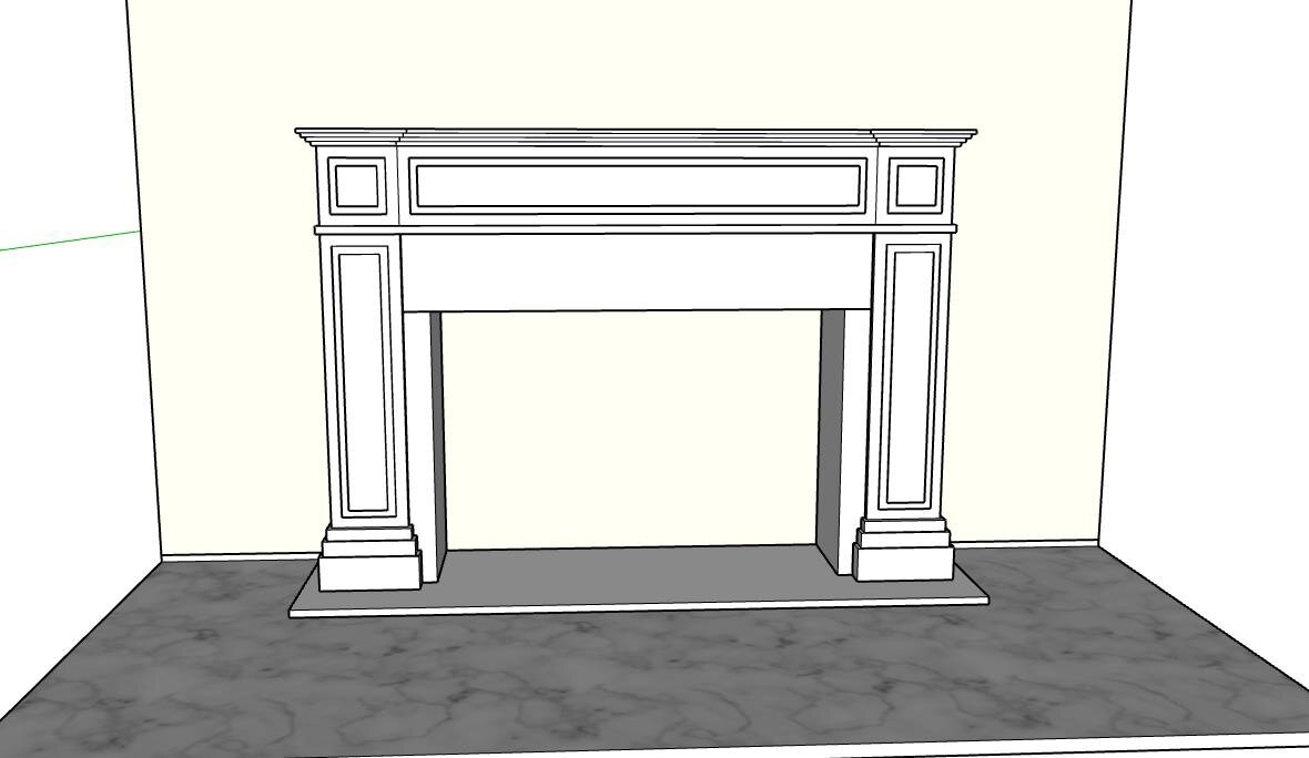 Портал из мрамора Statuario