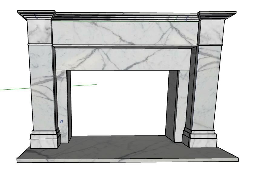 Портал из мрамора Statuario