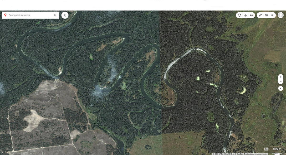 Веселое старое русло реки
