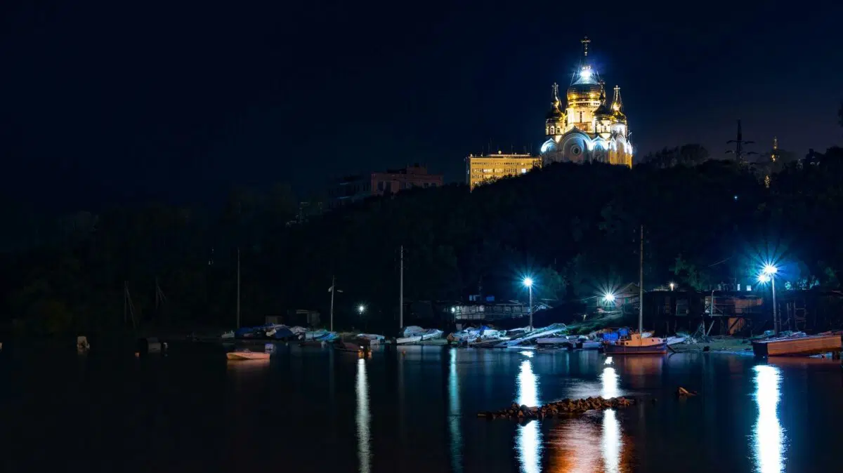 Ночное фото родного города