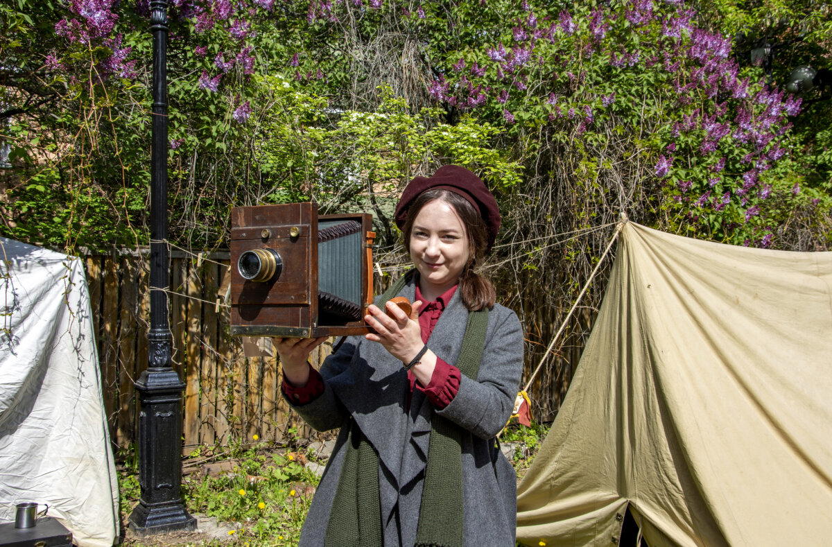 Наше ретро-фотолаборатория на 9 мая в Крутицком подворье
