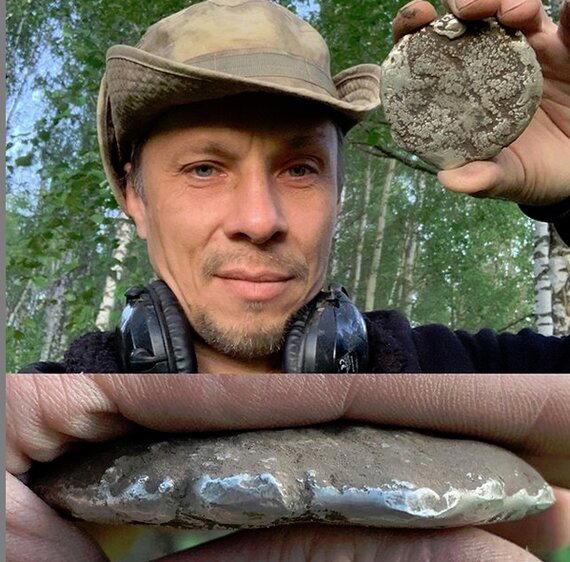 Нашел металлодетектором старинный свинцовый слиток, назначение которого мне не ясно. Есть три версии использования.