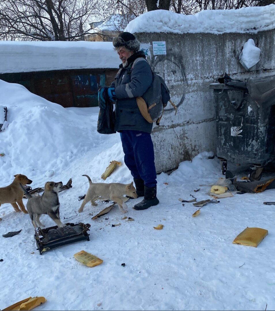 Впервые, за долгое время, увидел бомжей живущих на теплотрассе. Отдал все продукты, что были в машине