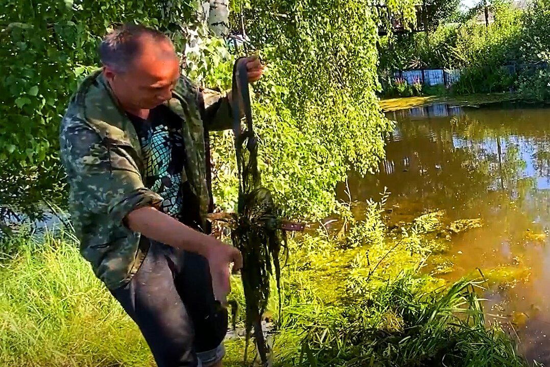 Интересная находка из деревенского пруда, которую я достал поисковым магнитом