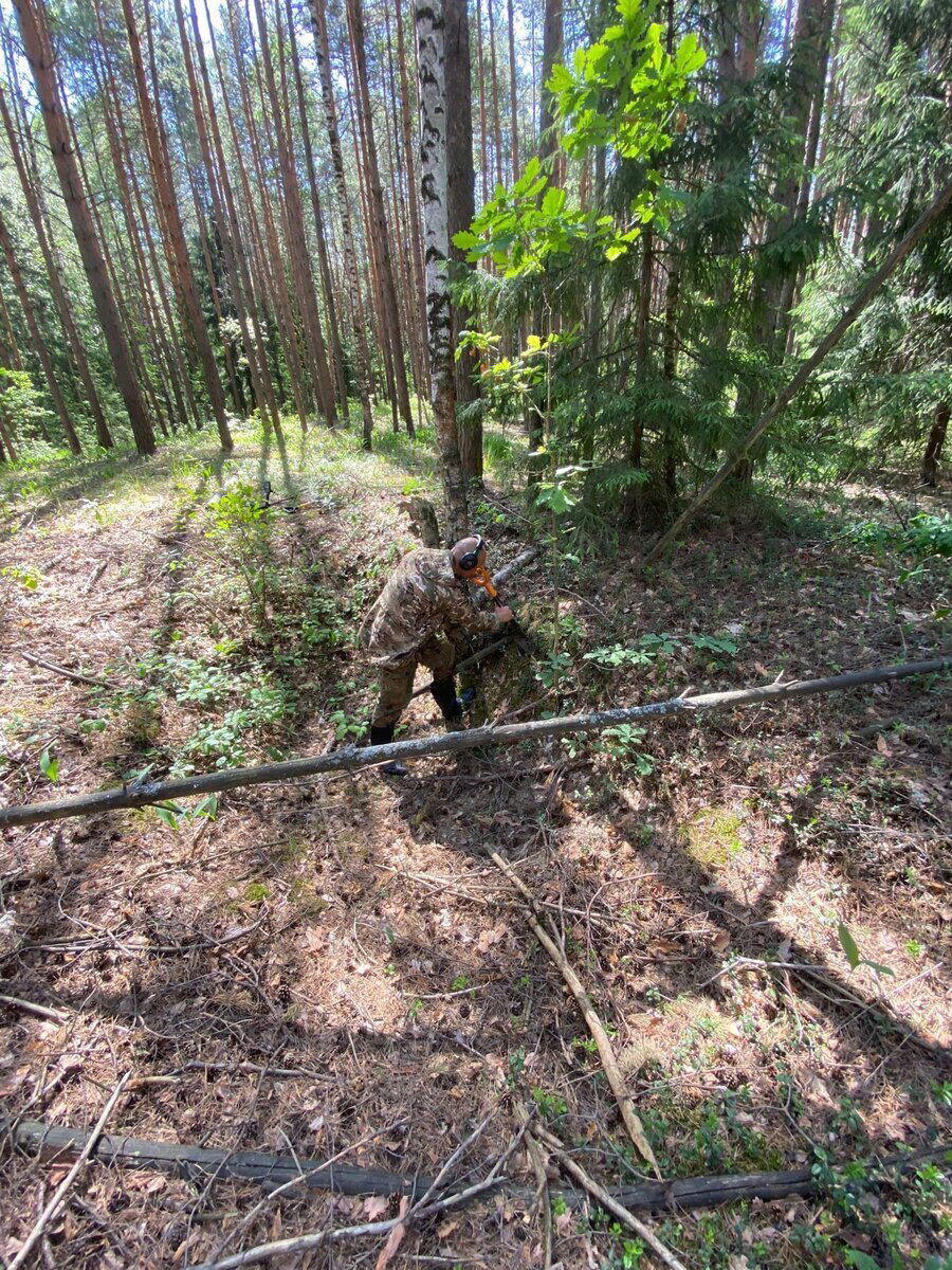 Чтобы добраться до лесного лагеря пленных немцев, пришлось 6 км идти по болоту