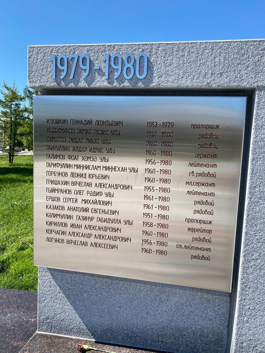 Памятник воинам интернационалистам в Казани