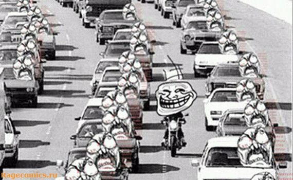 Мотоциклисты против автомобилистов