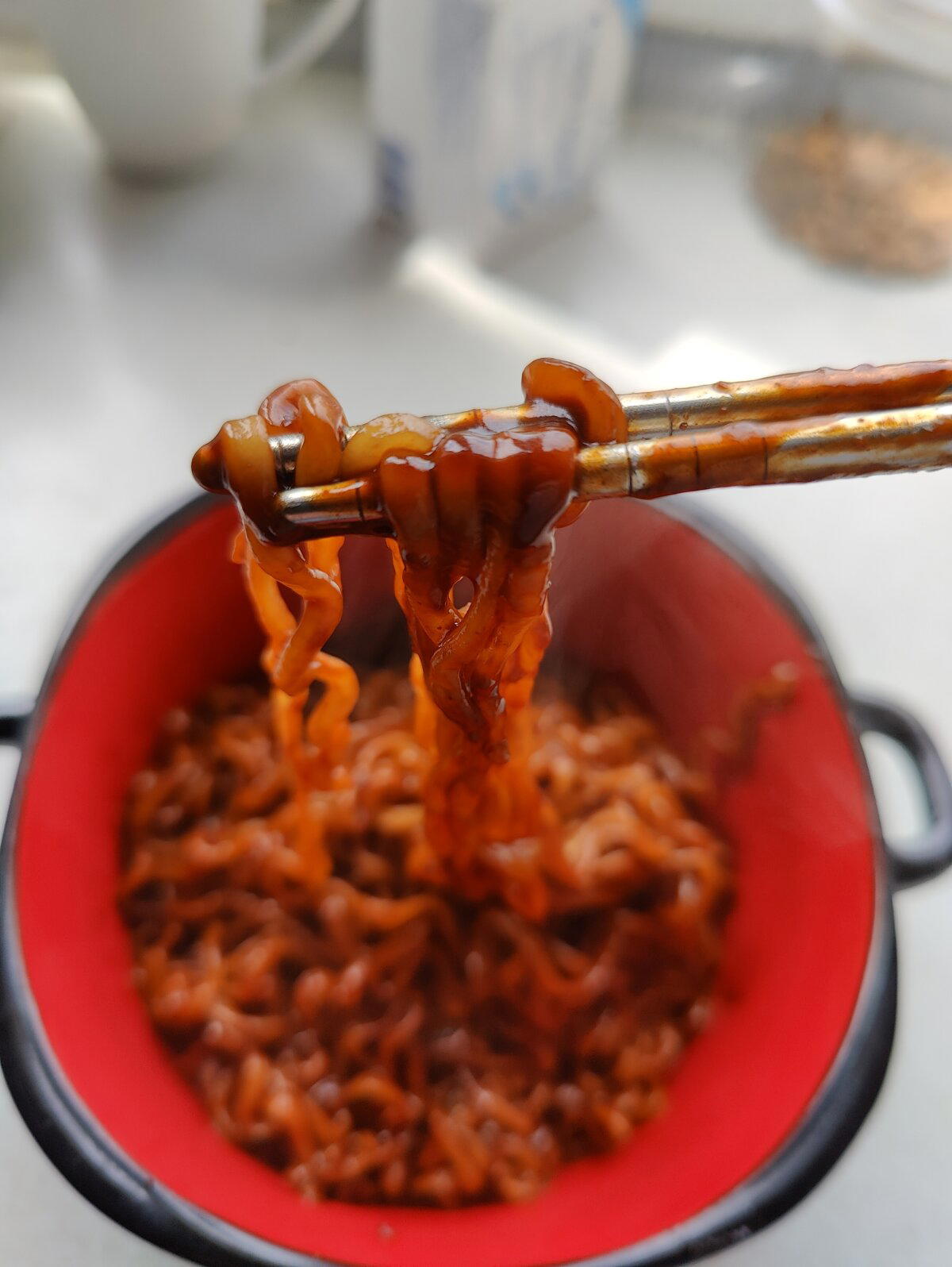 Samyang hot chicken ramen!