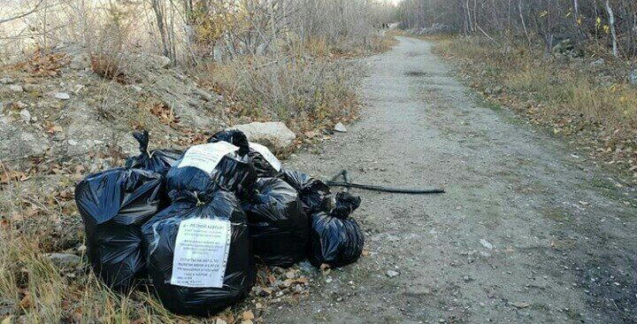 Снова мусор у сокских штолен