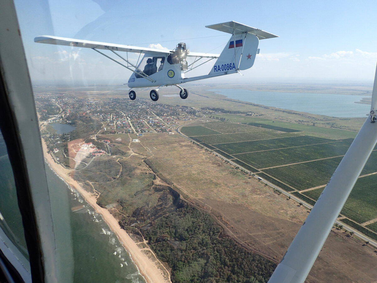 Полет на Х-32 «Бекас» в Голубицкой