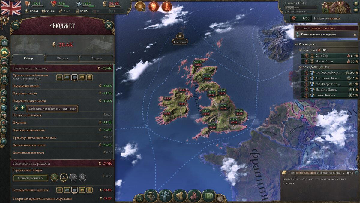 Victoria 3, первые впечатления