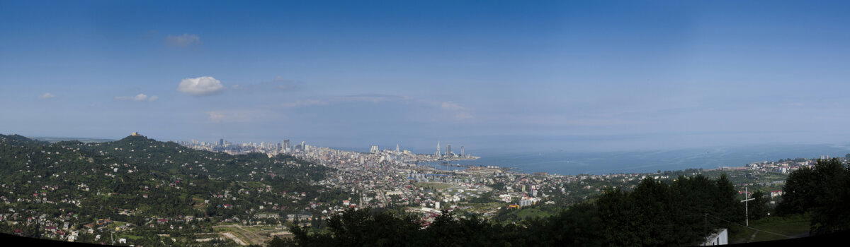 Панорама Батуми с горы Самеба
